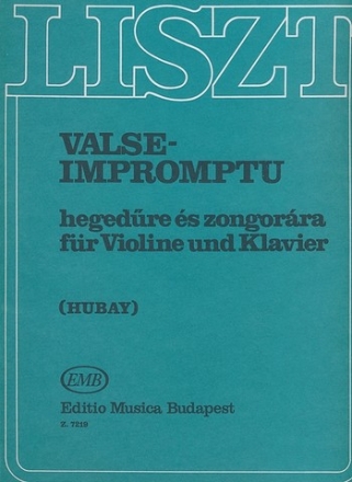 Valse-Impromptu fr Violine und Klavier Spielpartitur