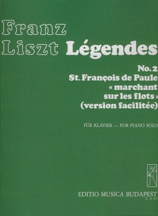 LEGENDES NR.2 FUER KLAVIER ERLEICHTERTE VERSION SULYOK, IMRE, ED.