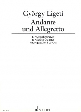 Andante und Allegretto fr Streichquartett Partitur und Stimmen