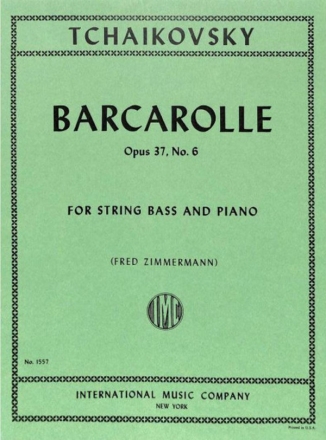 Barcarole op.37,6 for string bass and piano