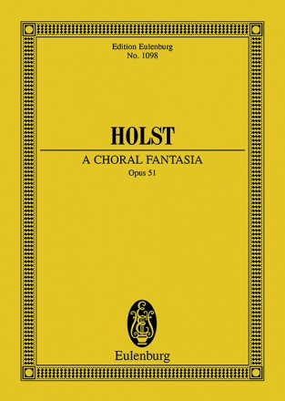 A Choral Fantasia op.51 fr Chor, konzertierende Orgel und Orchester Studienpartitur