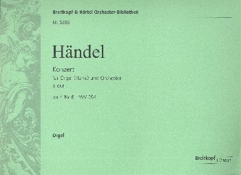 Konzert B-Dur op.4,6 HWV294 fr Orgel (Harfe) und Orchester Orgel