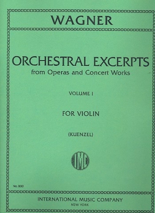 Orchestral Excerpts vol.1 for violin