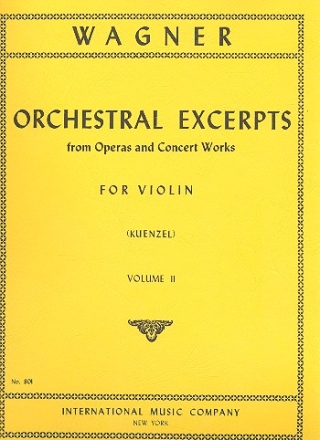 Orchestral Excerpts vol.2 for violin