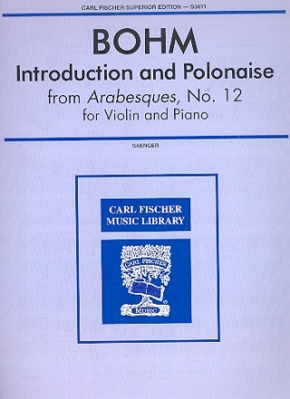 Introduction and Polonaise from Arabesque No.12 for violin and piano