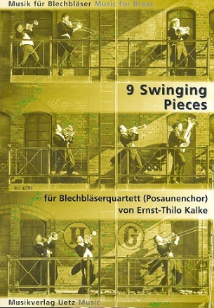 9 swinging Pieces fr 2 Trompeten und 2 Posaunen Spielpartitur (Mindestabnahme 4 Ex.)