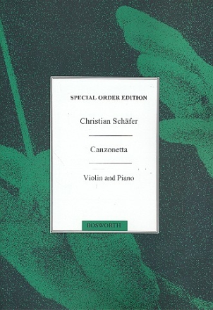 Canzonetta for violin and piano Verlagskopie