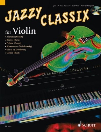 Jazzy Classix (+CD) fr Violine, Klavier ad libitum