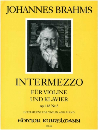 Intermezzo op.118,2 fr Violine und Klavier