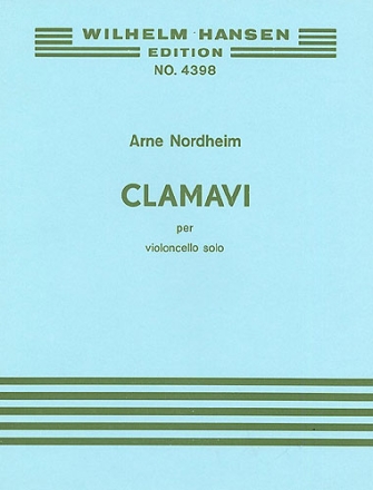 Clamavi fr Violoncello solo