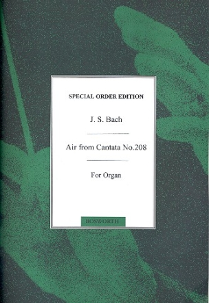 Air from Cantata BWV208 for organ