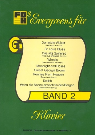 Evergreens Band 2 fr Gesang und Klavier