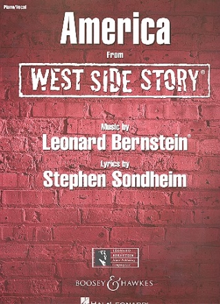 America from West Side Story for voice and piano