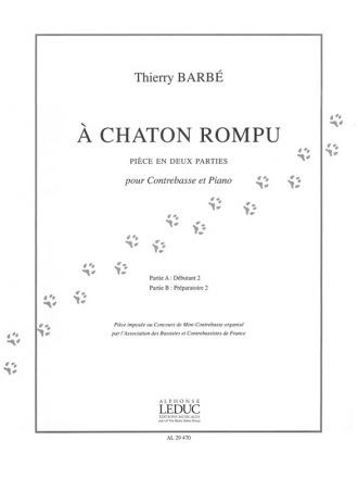 A chaton rompu pice en 2 parties pour contrebasse et piano