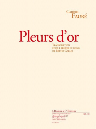 Pleurs d'or pour 2 flutes et piano