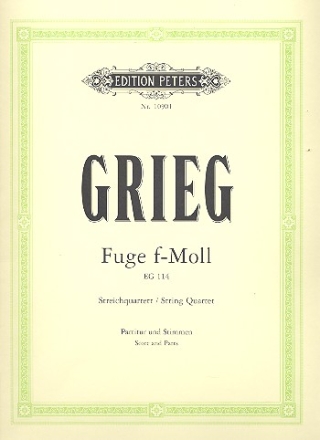 Fuge f-Moll EG114 fr Streichquartett Partitur und Stimmen