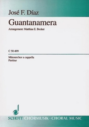 Guantanamera fr Mnnerchor a cappella Partitur