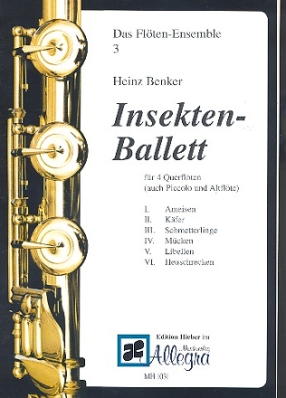 Insektenballett fr 4 Flten Partitur und Stimmen