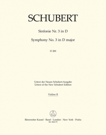 Sinfonie D-Dur Nr.3 D200 fr Orchester Violine 2