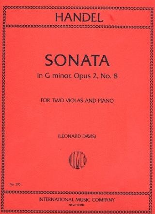 Sonate g-Moll op.2,8 fr 2 Violen und Klavier