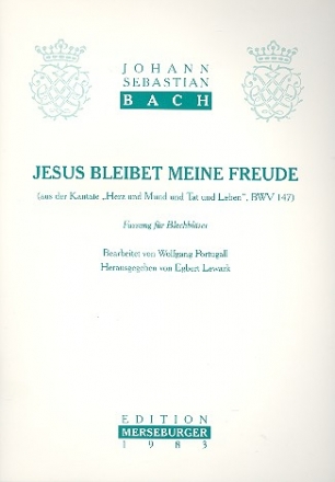 Jesus bleibet meine Freude BWV147 fr 2 Trompeten, Horn, Psoaune und Tuba,    Partitur und Stimmen