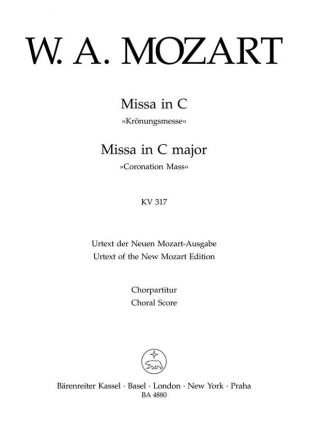 Missa C-Dur KV317 fr Soli, gem Chor und Orchester Chorpartitur