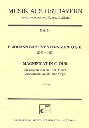 Magnificat C-Dur fr Sopran, Alt (Soli, Chor), instrumente ad lib. und Orgel Partitur