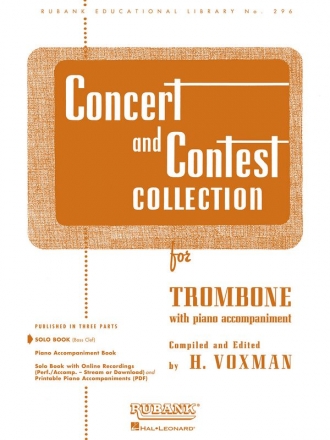 Concert and Contest Collection for trombone (bass clef) and piano trombone part