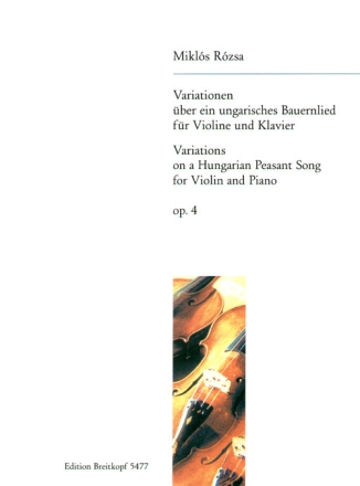 Variationen ber ein ungarisches Volkslied op.4 fr Violine und Klavier