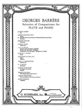 Bourree from the Ouverture or orchestral suite b minor for flute and piano