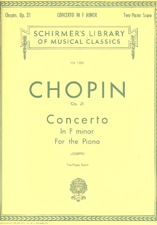 Concerto f minor no.2 op.21 for 2 pianos score