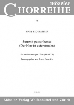 Surrexit pastor bonus fr gem Chor (SSATTB) a cappella Singpartitur (la/dt)