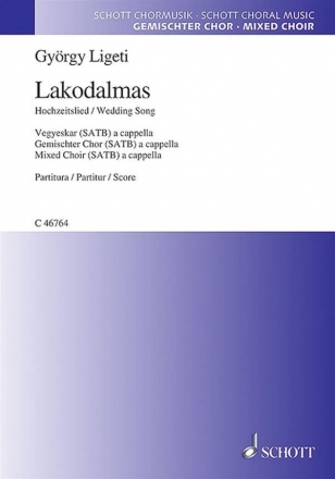 Lakodalmas fr gemischten Chor (SATB) Chorpartitur