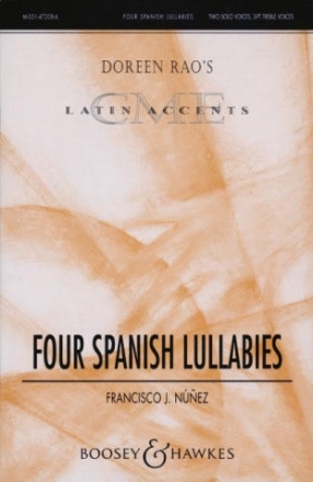 Four Spanish Lullabies fr 2 Soli (SS), Kinder- oder Frauenchor (SSA) und Gitarre Chorpartitur