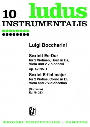 Sextett op.42,1 fr Horn in Es, 2  Violinen, Viola und Cello Stimmen