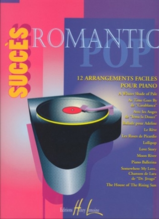 Succes romantic Pop 12 arrangements faciles pour piano