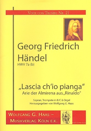 Lascia ch'io pianga HWV7a(b) fr Sopran, Trompete und Orgel Partitur