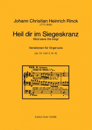 Variationen ber Heil dir im Siegeskranz op.55 Band 5 Nr.9 fr Orgel