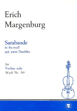 Sarabande fis-Moll mit 2 Variationen fr Violine
