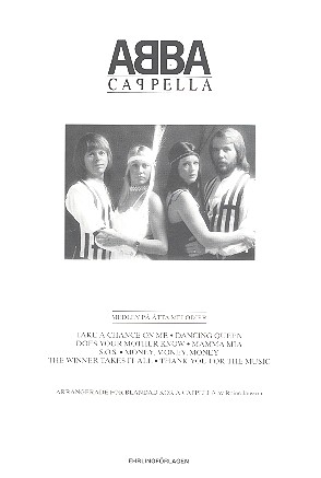 ABBA cappella - Medley for mixed chorus a cappella score  (en)