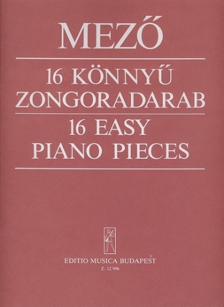 16 EASY PIANO PIECES 16 KOENNYUE ZONGORADARAB