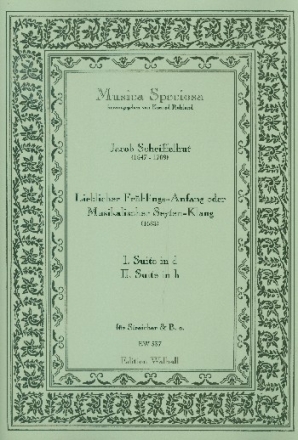 Lieblicher Frhlingsanfang oder musikalischer Seyten-Klang fr Streicher und Bc, Partitur und Stimmen