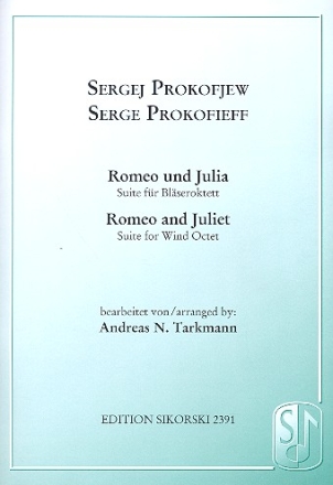 Romeo und Julia (Suite) fr Oboe, Englischhorn, 2 Klarinetten, 2 Hrner und 2 Fagotte Partitur und Stimmen