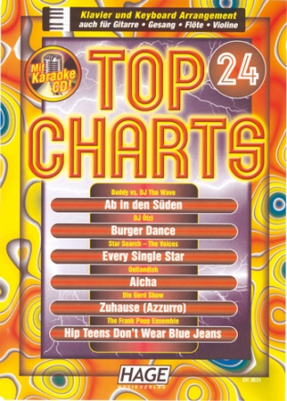 Top Charts 24 (+ CD): fr Klavier / Keyboard)