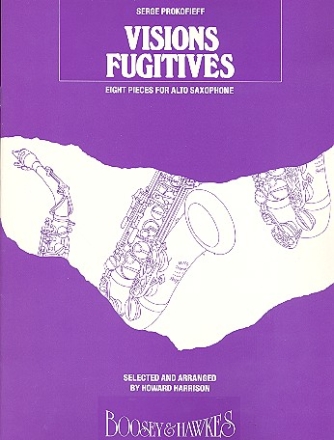 Visions fugitives op.22 8 pieces for alto saxophone and piano