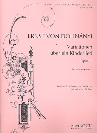 Variationen ber ein Kinderlied op.25 fr 2 Klaviere zu 4 Hnden