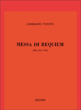 MESSA DI REQUIEM FUER GEM CHOR A CAPPELLA FRAUENSTIMMEN IN PARTITUR (SSAA)