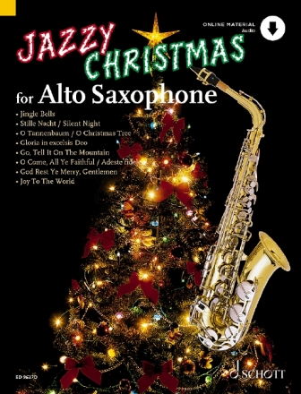 Jazzy Christmas (+Online Audio) for alto saxophone