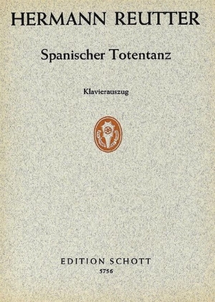 Spanischer Totentanz fr 2 mittlere Singstimmen und Orchester Klavierauszug