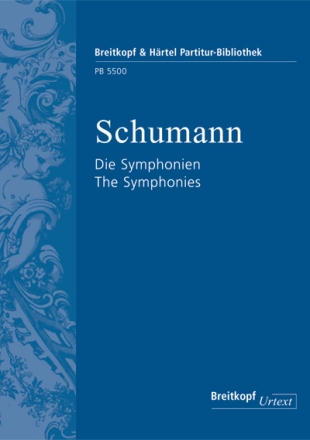 Die Symphonien Nr.1-4+Frhfassung fr Orchester 5 Studienpartituren im Schuber